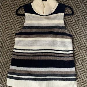 A&C Turtle-neck Sleeveless Top